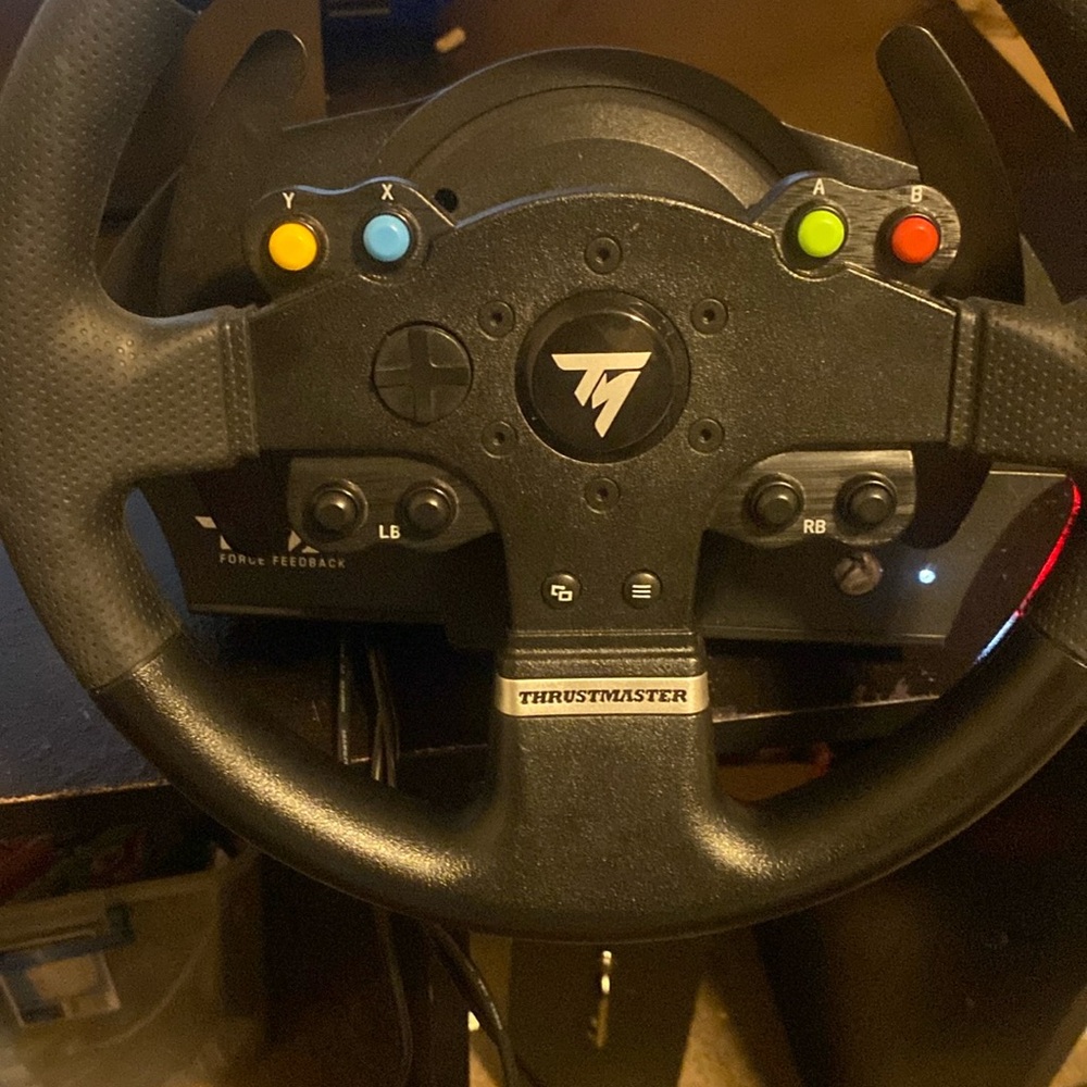 Taskmaster TMX racing steering wheel for Xbox and paddle